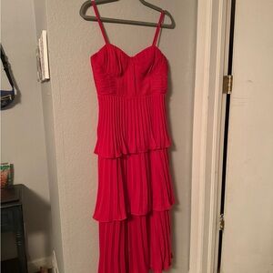 Lulu's Vibrant Red High Low Dress